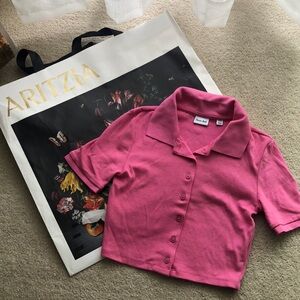 Sunday best - pink polo shirt - XXS